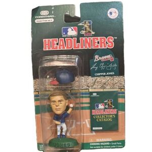 New Sealed 1996 Headliners Chipper Jones, Atlanta Braves MLB Baseball 3" Figure